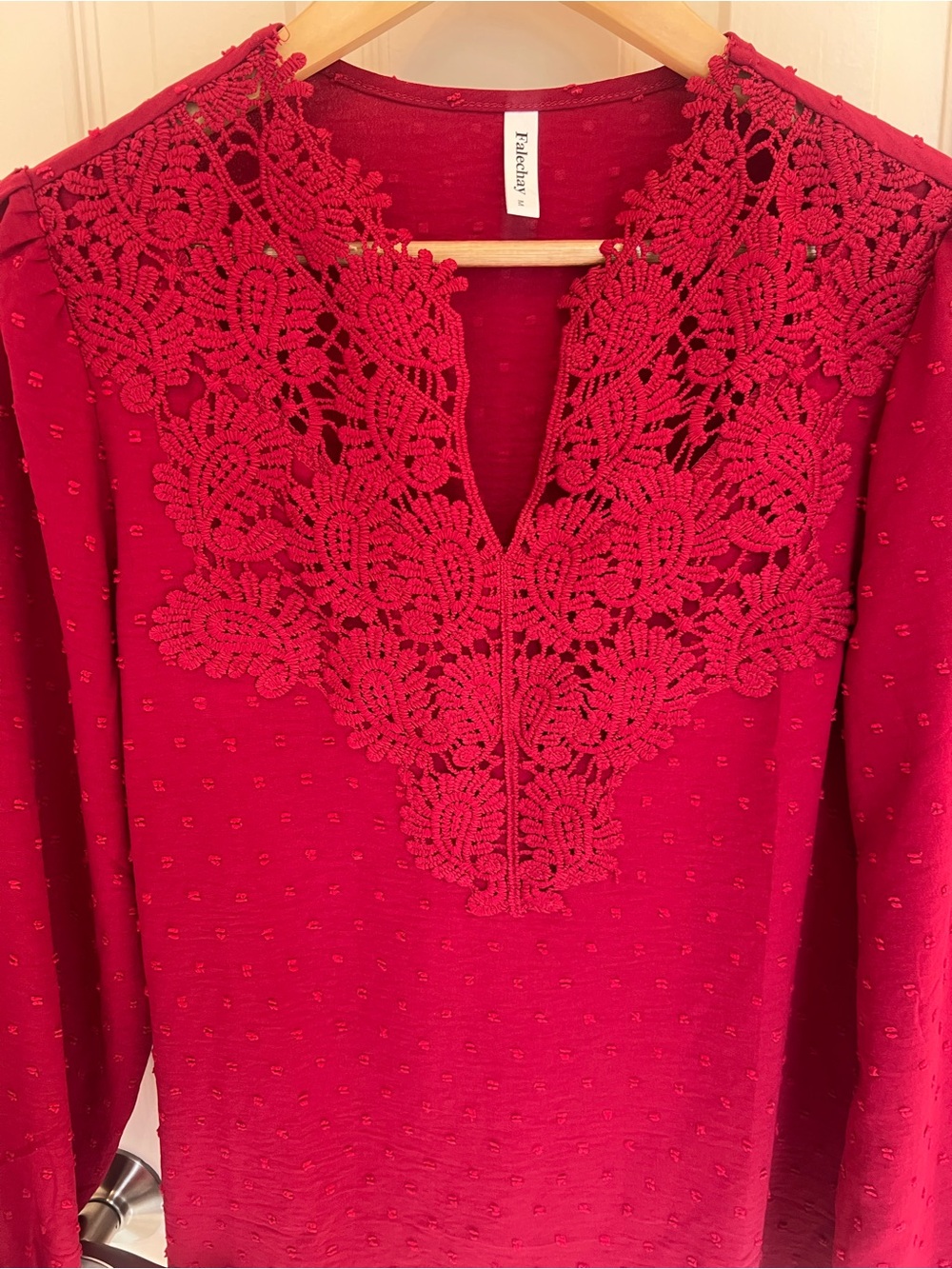 Dark Red Blouse